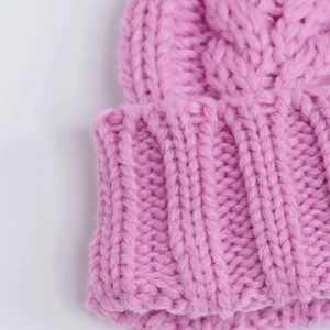 boutique en france Banana Moon Bonnet Torsadé Rose Bonbon Avec Pompon Howson Lemonwood 16