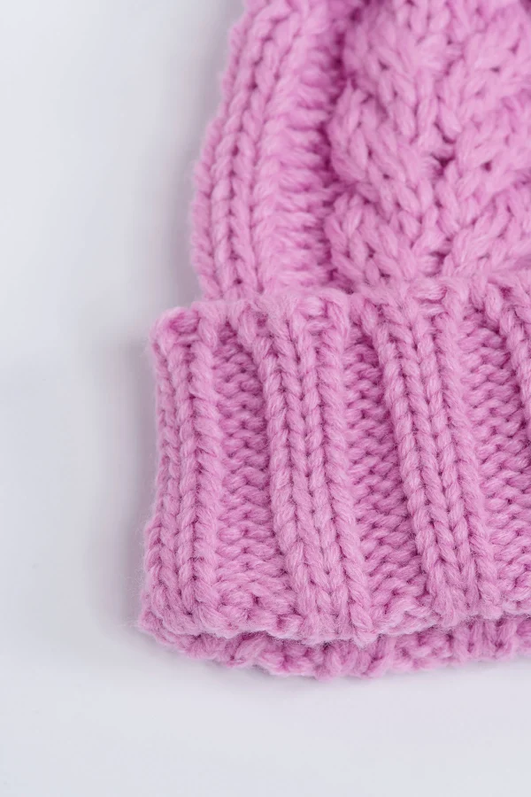 boutique en france Banana Moon Bonnet Torsadé Rose Bonbon Avec Pompon Howson Lemonwood 6