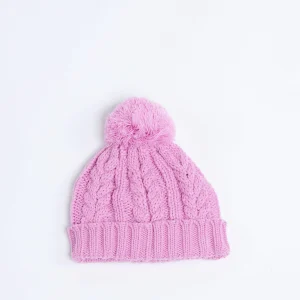boutique en france Banana Moon Bonnet Torsadé Rose Bonbon Avec Pompon Howson Lemonwood 18