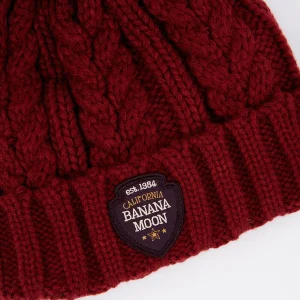 Banana Moon Bonnet Torsadé Bordeaux Avec Pompon Howson Lemonwood vente pas cher en ligne 6