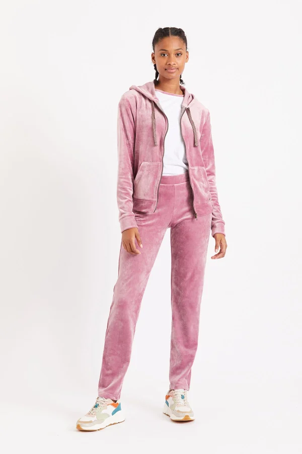 Banana Moon Pantalon De Jogging Velours Rose Keenan Sealake vente en ligne pas cher 1