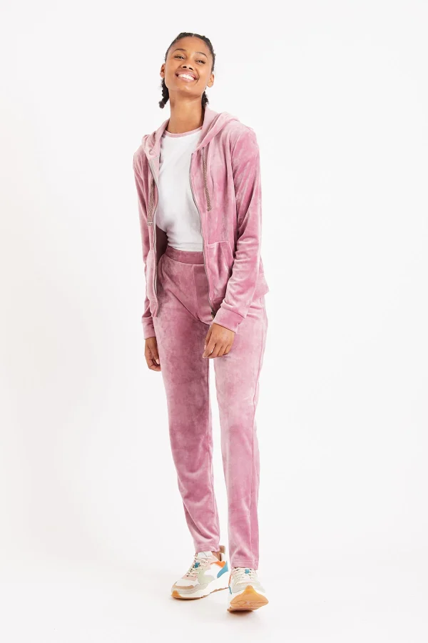 Banana Moon Pantalon De Jogging Velours Rose Keenan Sealake vente en ligne pas cher 3
