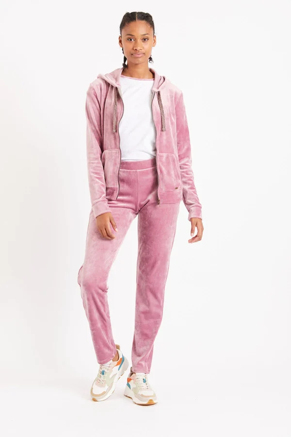 Banana Moon Pantalon De Jogging Velours Rose Keenan Sealake vente en ligne pas cher 4