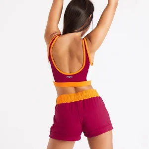 site en ligne Banana Moon Short De Sport Femme Bordeaux Maga Sprint 18
