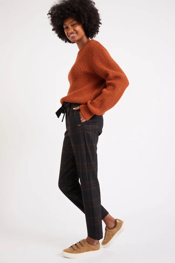 Pas Cher Magasin Soldes Banana Moon Pantalon Taille Haute à Carreaux Nayati Carolane 4