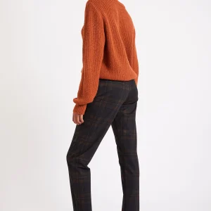 Pas Cher Magasin Soldes Banana Moon Pantalon Taille Haute à Carreaux Nayati Carolane 15