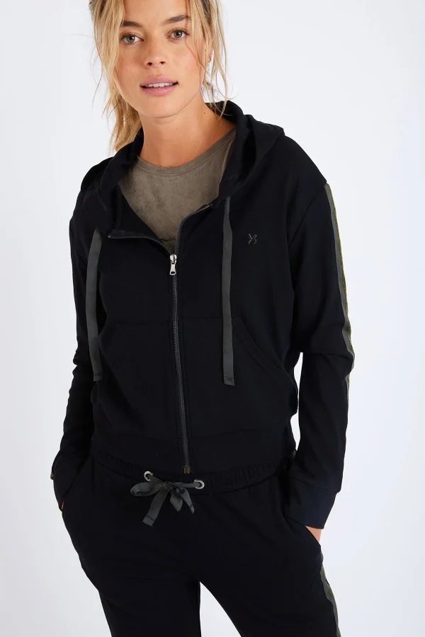 soldes en ligne Banana Moon Veste à Capuche Noire Taline Batiland 3
