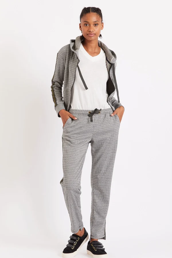 boutique paris Banana Moon Pantalon à Carreaux Gris Trone Batiland 1
