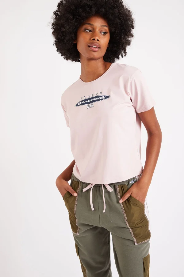 boutique pas cher Banana Moon T-shirt De Sport Rose Tudo Sprint 1
