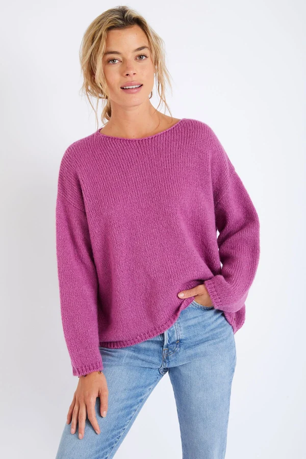 Banana Moon Pull En Maille Rose Fuschia Vahe Artem site en ligne 3