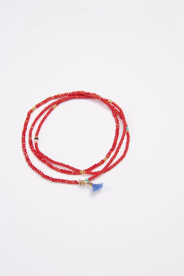 Banana Moon Bracelet En Pierres Rouge Bracelet Eliza Shashi® Réductions 1