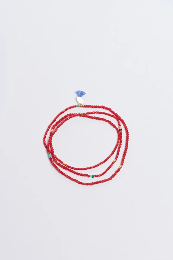 Banana Moon Bracelet En Pierres Rouge Bracelet Eliza Shashi® Réductions 8