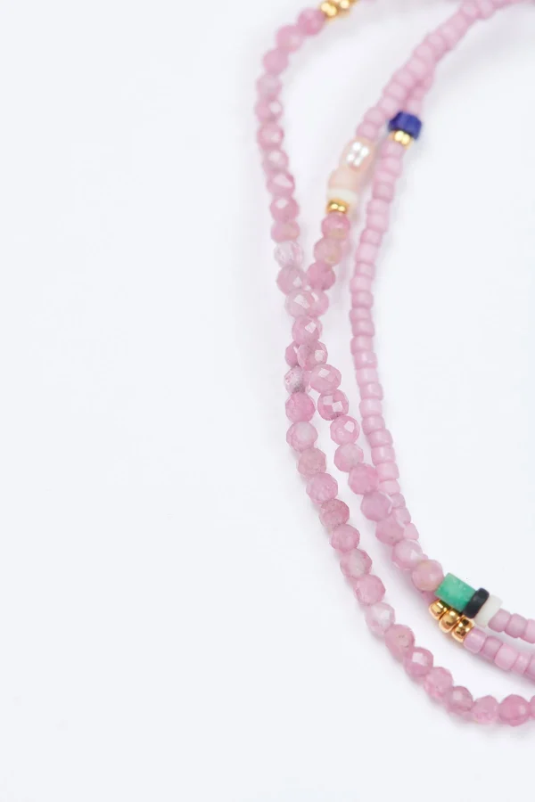 Banana Moon Bracelet En Pierres Rose Bracelet Eliza Shashi® commentaire favorable 3
