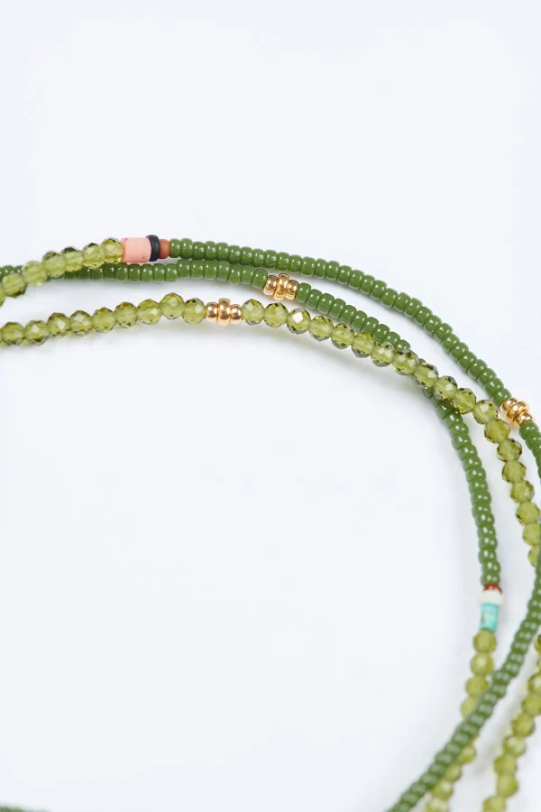 Banana Moon Bracelet En Pierres Vert Bracelet Eliza Shashi® soldes en ligne 1