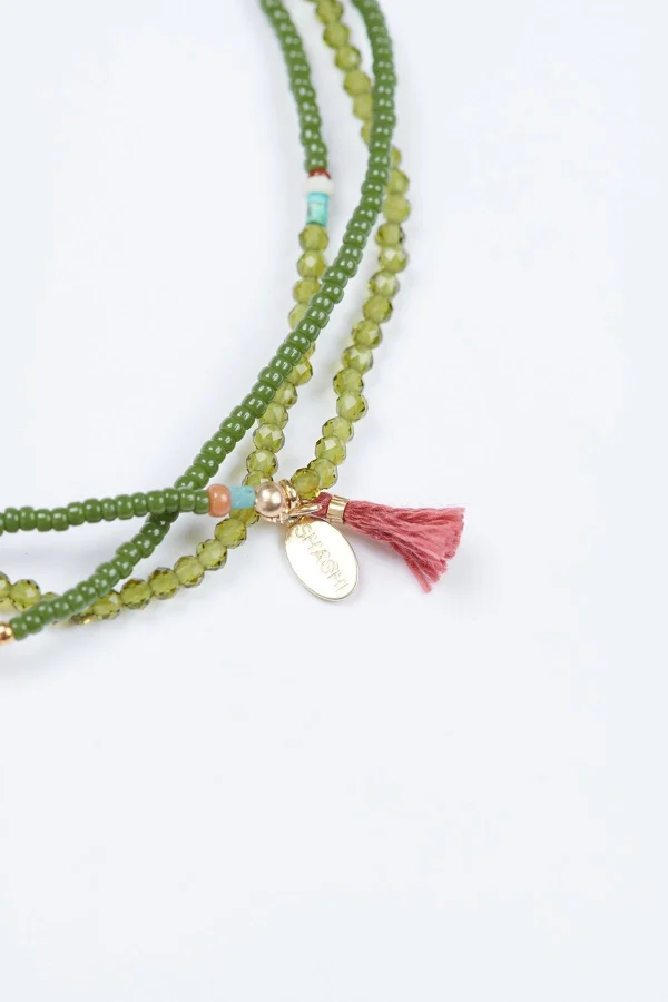 Banana Moon Bracelet En Pierres Vert Bracelet Eliza Shashi® soldes en ligne 3