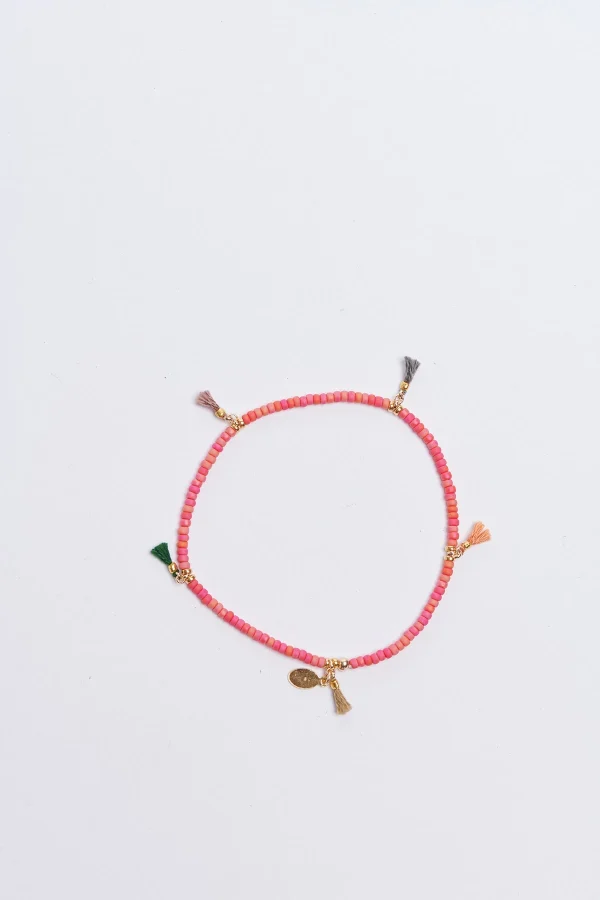 en ligne Banana Moon Bracelet Stretch En Perles Rose Bracelet Lilu Shashi® 8