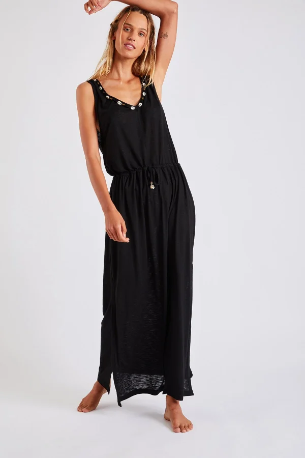 Banana Moon Robe De Plage Longue Noire Erman Caraiva soldes en ligne 7