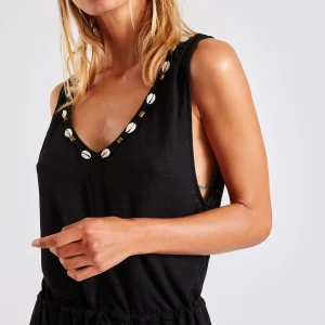 Banana Moon Robe De Plage Longue Noire Erman Caraiva soldes en ligne 16