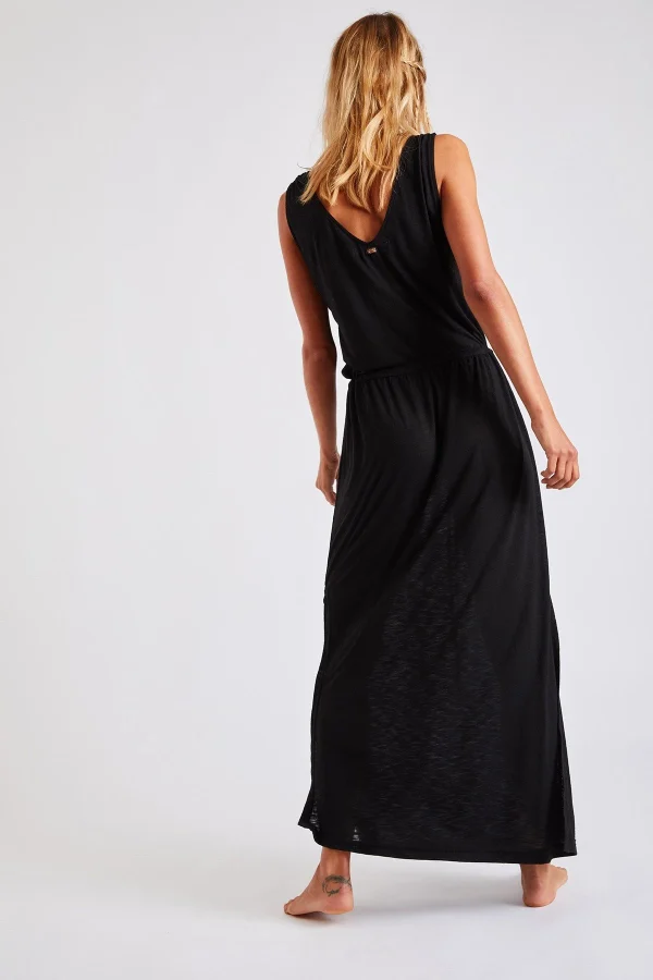 Banana Moon Robe De Plage Longue Noire Erman Caraiva soldes en ligne 4