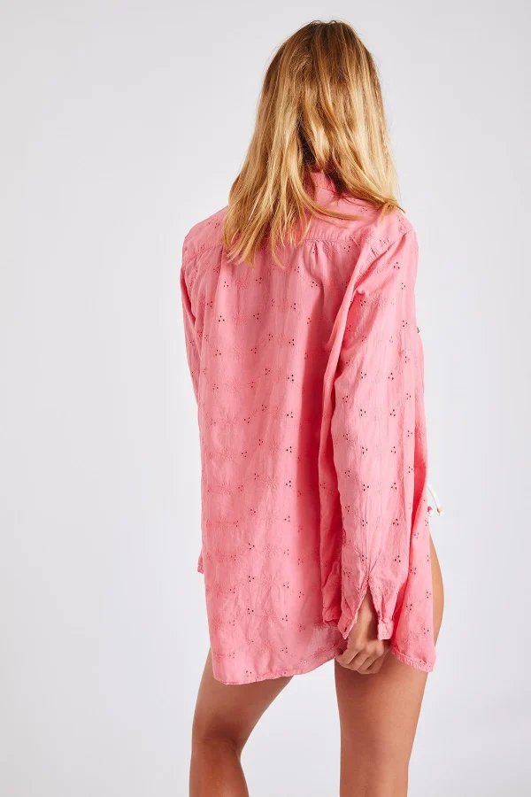 Banana Moon Chemise Broderie Anglaise Rose Gary Cherrytree Promotio de vente 5