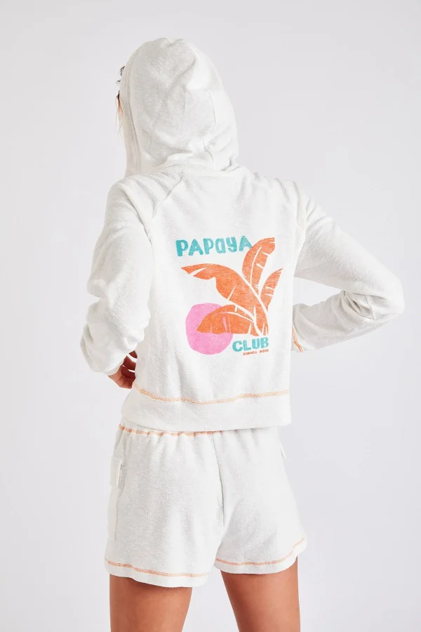 soldes Banana Moon Veste Zippée Blanche Jules Whitebay 4