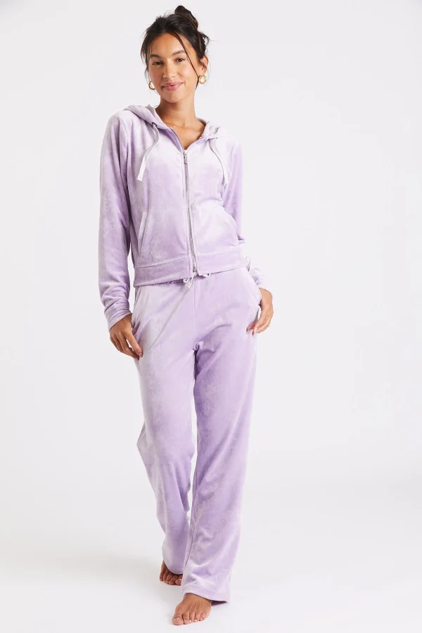 Banana Moon Pantalon De Jogging Velours Lilas Lenny Sealake Retour Facile et Gratuit 1