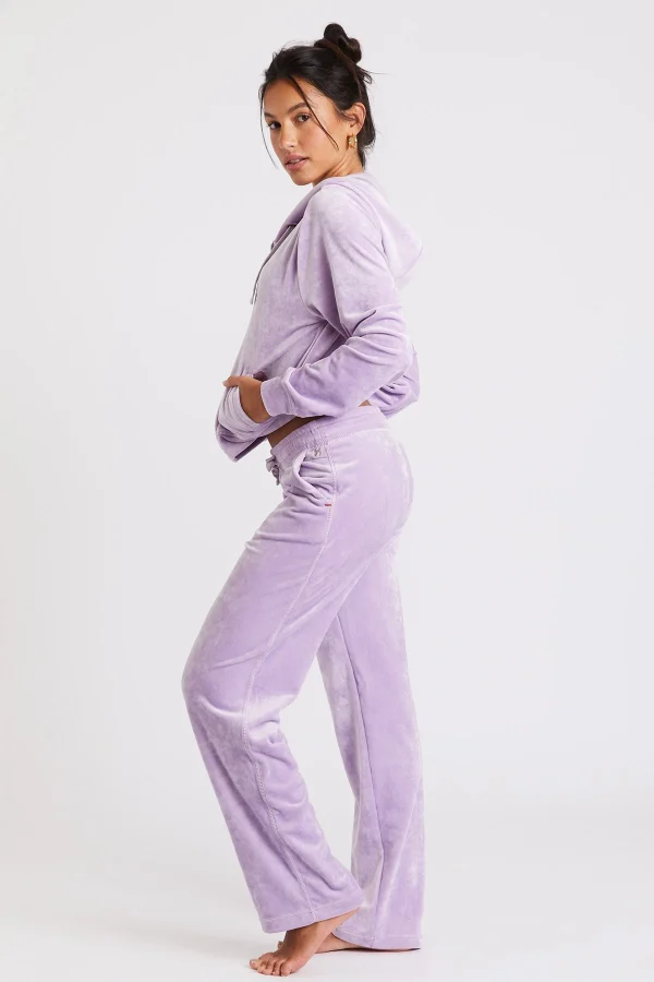 Banana Moon Pantalon De Jogging Velours Lilas Lenny Sealake Retour Facile et Gratuit 4