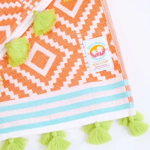 Banana Moon Fouta Losanges Orange Nancy Marbella Retour Facile et Gratuit 7