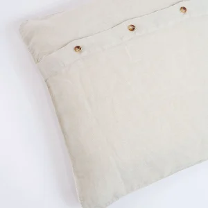 Banana Moon Housse De Coussin En Lin écru Orama Palm Dernières Nouveautés 9