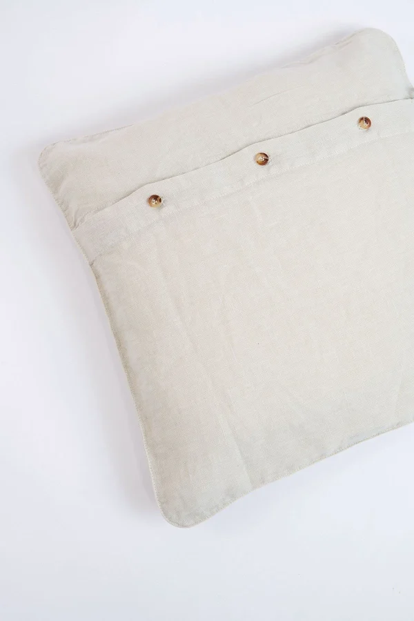 Banana Moon Housse De Coussin En Lin écru Orama Palm Dernières Nouveautés 4