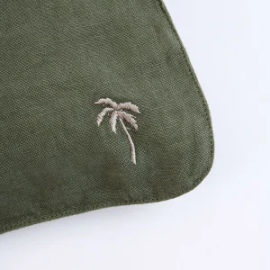 Banana Moon Housse De Coussin En Lin Kaki Orama Palm vente en ligne 7