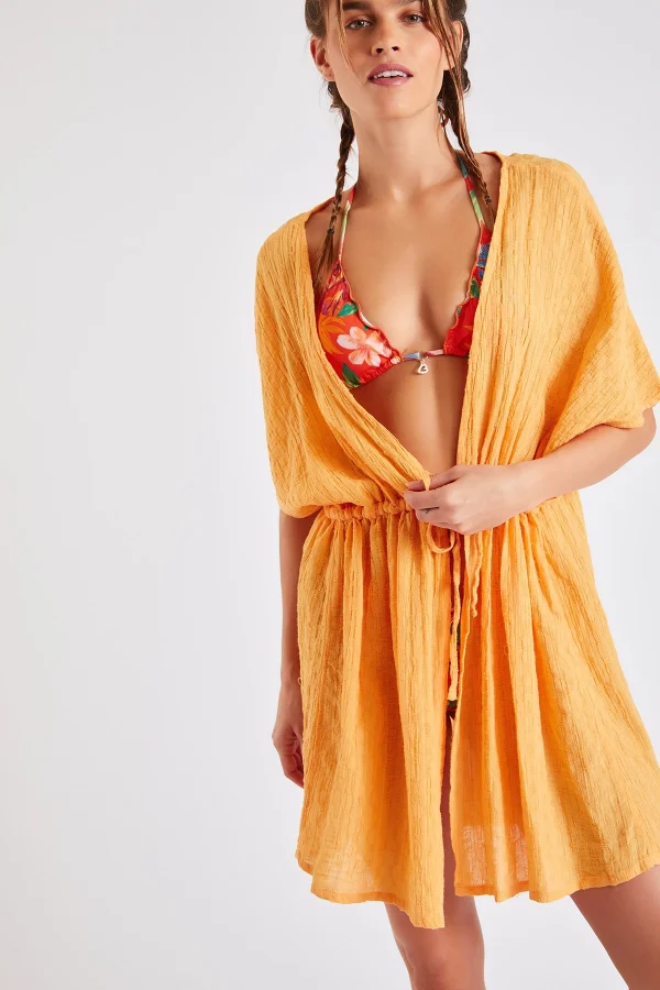 Acheter Banana Moon Kimono De Plage Abricot Patza Lightup 1