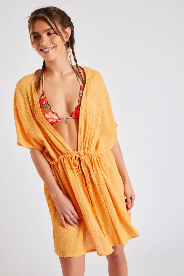 Acheter Banana Moon Kimono De Plage Abricot Patza Lightup 3