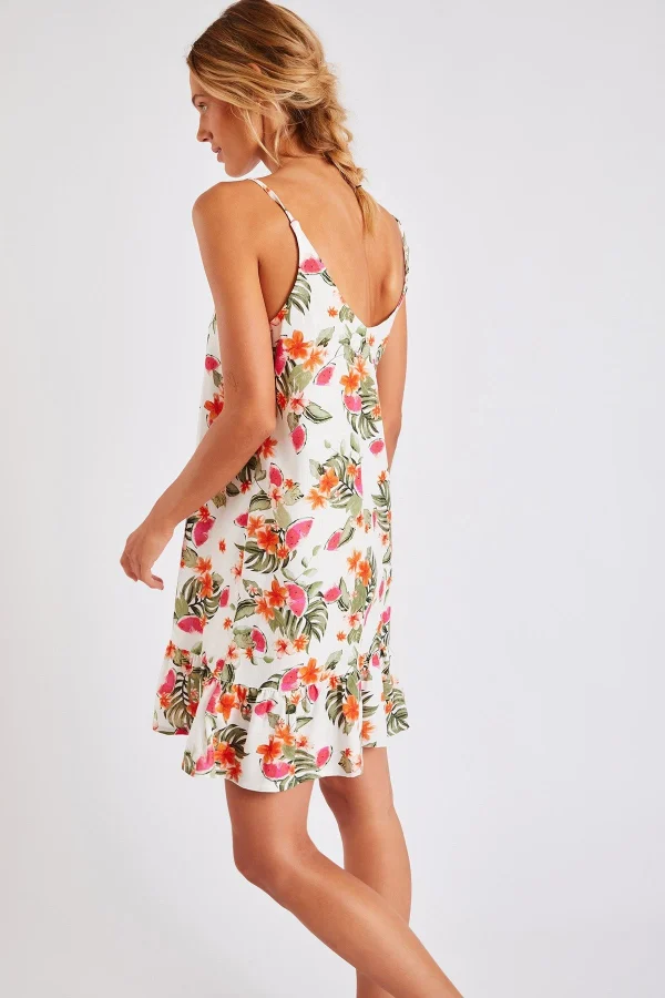 excellent qulity Banana Moon Robe Courte écru Pirae Palmroseday 3
