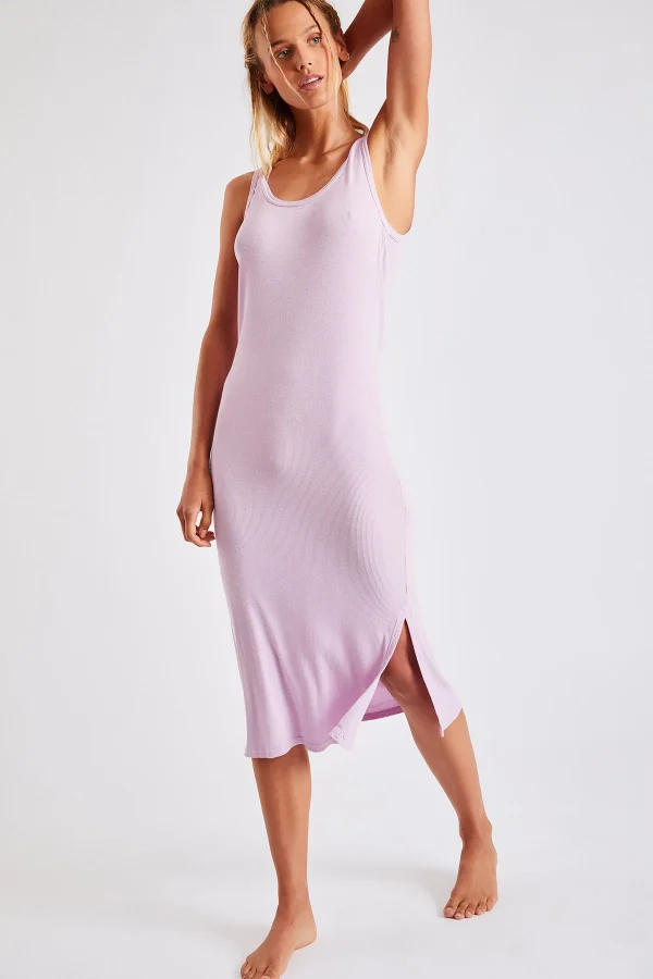 Banana Moon Robe Débardeur Côtelée Mauve Stella Brighton marque pas cher 4
