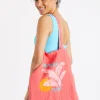Banana Moon Totebag En Lin Rose Toteclub pas cher en vente 11