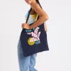 Banana Moon Totebag En Lin Bleu Marine Toteclub vente en ligne 10