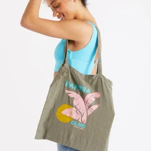 Banana Moon Totebag En Lin Kaki Toteclub beauté 9