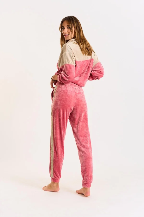 magasin Banana Moon Sweat Manches Longues Velours Rose Amira Wildlake 7