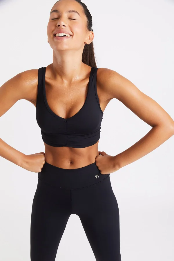 Banana Moon Brassière De Sport Noire Flow Wellness jusqu'à 1