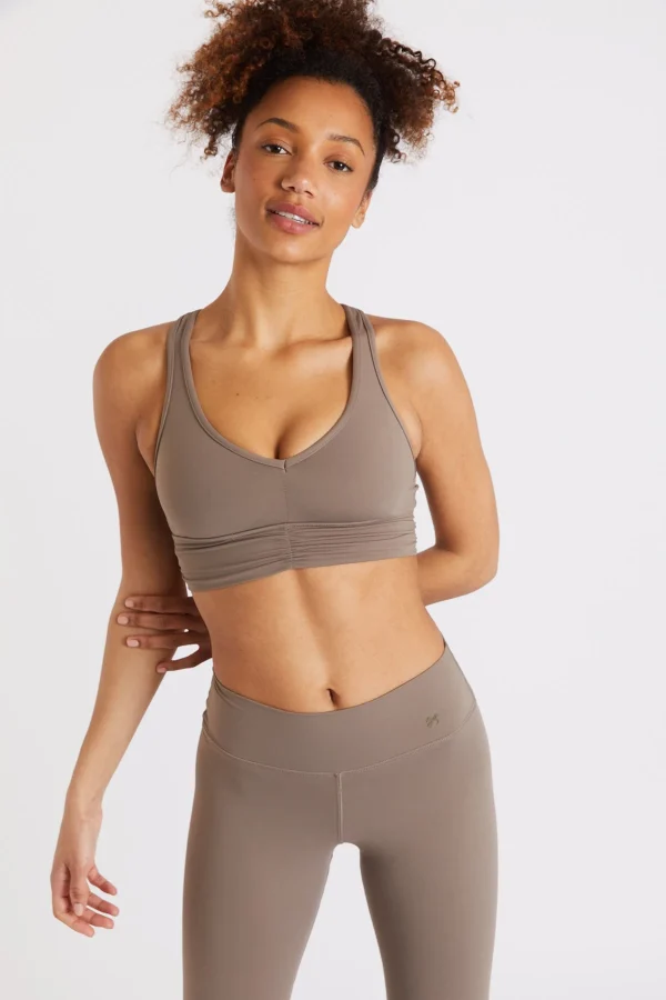 soldes Banana Moon Brassière De Sport Taupe Flow Wellness 3