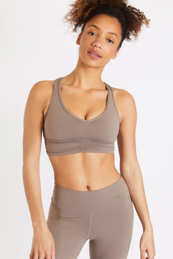 soldes Banana Moon Brassière De Sport Taupe Flow Wellness 5
