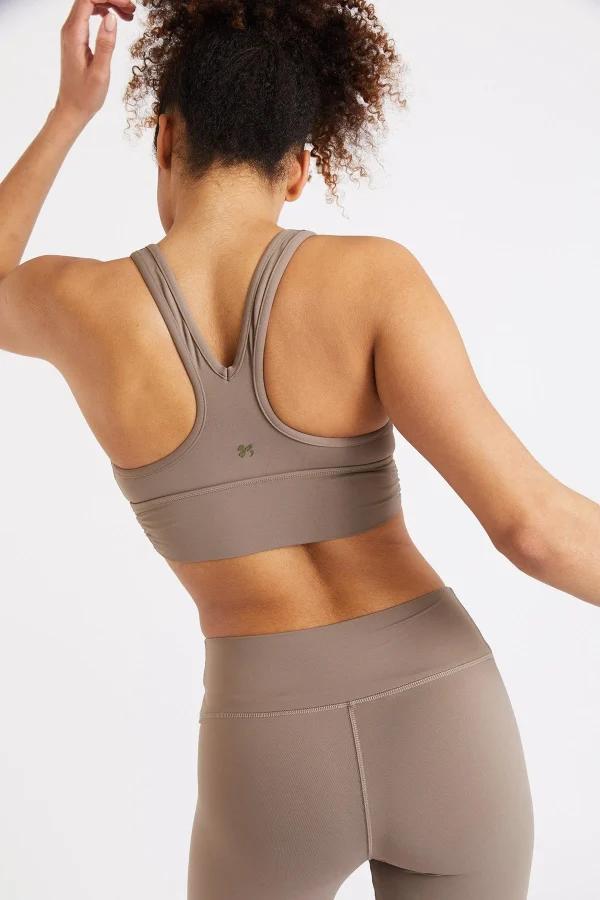 soldes Banana Moon Brassière De Sport Taupe Flow Wellness 7