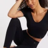 Vente Banana Moon T-shirt De Sport Noir Pour Femme Mantra Wellness 20