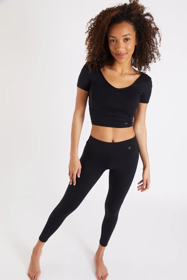 Vente Banana Moon T-shirt De Sport Noir Pour Femme Mantra Wellness 3
