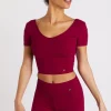 Banana Moon T-shirt De Sport Bordeaux Pour Femme Mantra Wellness grossiste 19