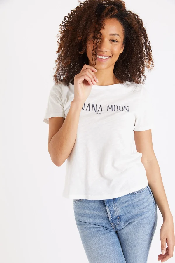 magasin Banana Moon T-shirt écru Brodé Slippy Seacoco 1