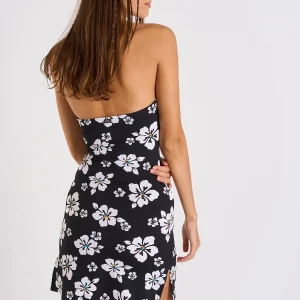 Banana Moon Robe Courte Noire Imprimé Fleurs Arya Sunmuse le grand escompte 15