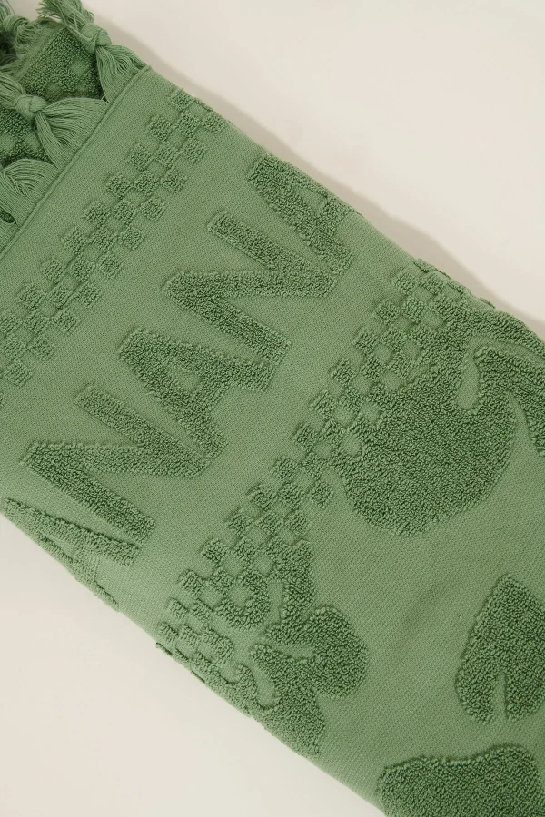styles dernier cri Banana Moon Serviette De Plage Coloris Vert Cheryll Petals 3