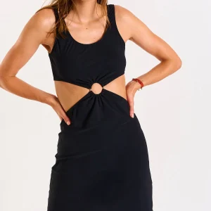 Banana Moon Robe De Plage Noire Anneau DALVA BLACK Pas Cher Magasin Soldes 9
